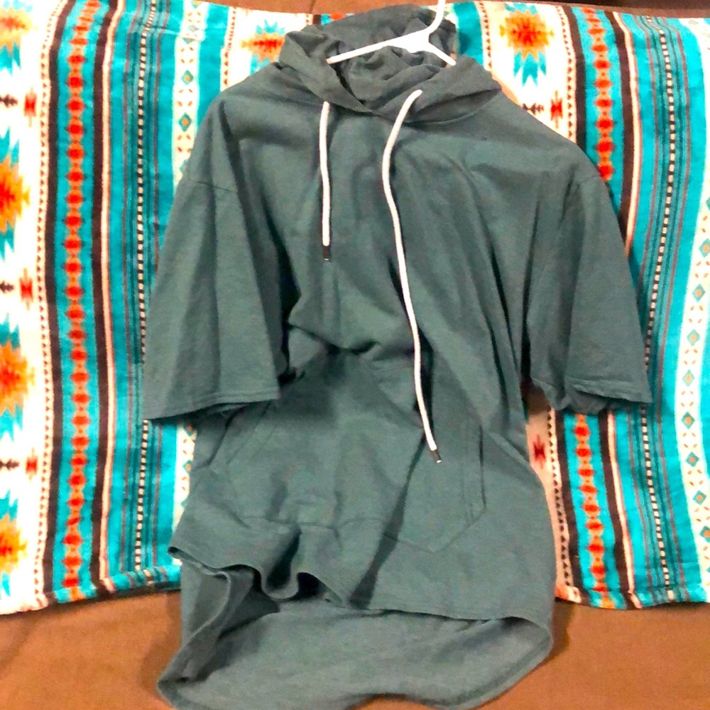 Green xl skating sleeveless hoodie dope!